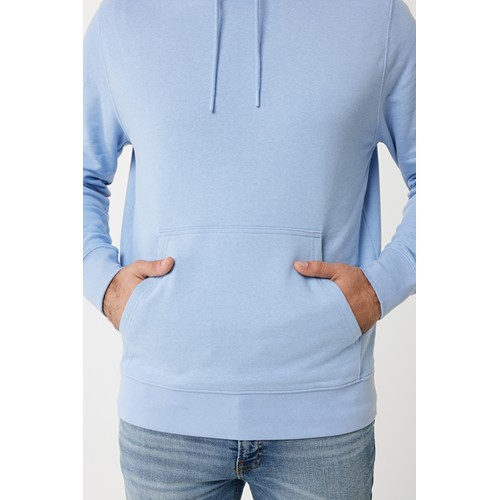 azul celeste IQONIQ Rila Sudadera Capucha Light Weight Algodón Reciclado