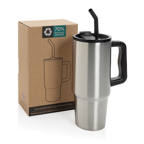Mug 900ml en acier inoxydable recyclé Embrace RCS - 13