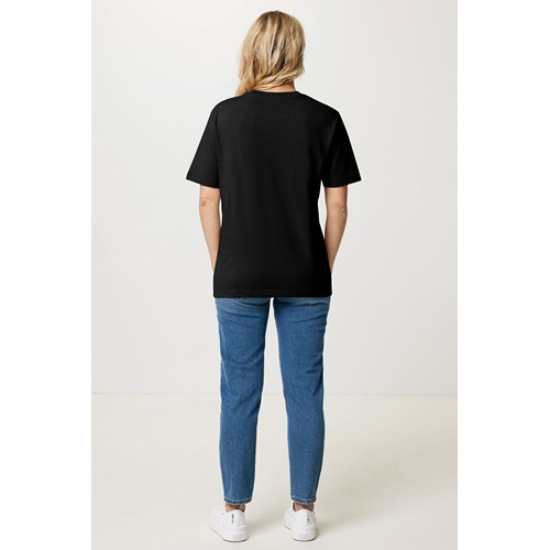 black IQONIQ Teide Camiseta Boxy Fit Algodón Reciclado