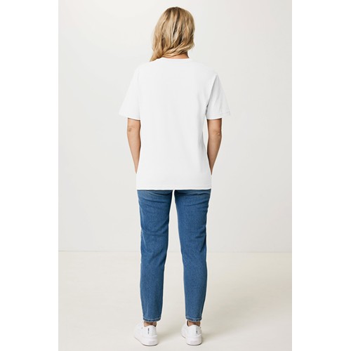 white IQONIQ Teide Camiseta Boxy Fit Algodón Reciclado