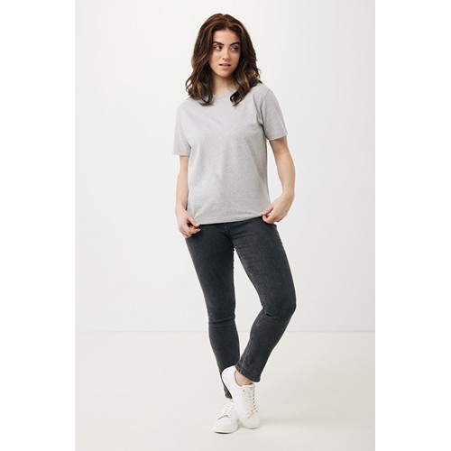 gris chiné IQONIQ Teide Camiseta Boxy Fit Algodón Reciclado