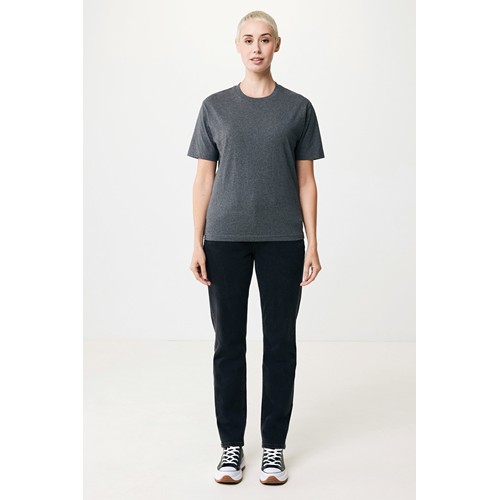 antracita chiné IQONIQ Teide Camiseta Boxy Fit Algodón Reciclado