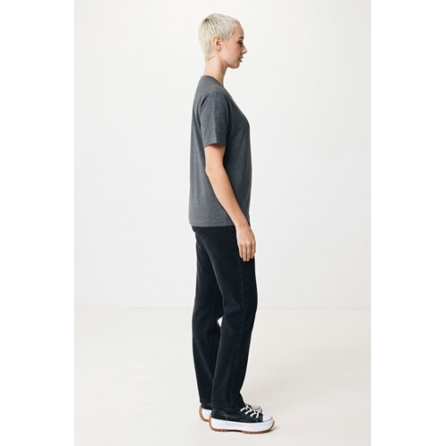 antracita chiné IQONIQ Teide Camiseta Boxy Fit Algodón Reciclado