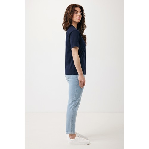 azul marino IQONIQ Teide Camiseta Boxy Fit Algodón Reciclado