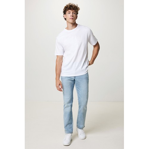 white IQONIQ Teide Camiseta Boxy Fit Algodón Reciclado