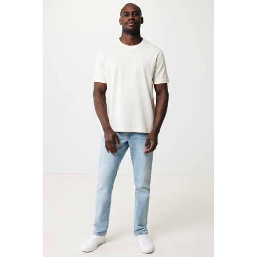 white IQONIQ Teide Camiseta Boxy Fit Algodón Reciclado