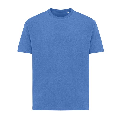 azul chiné IQONIQ Teide Camiseta Boxy Fit Algodón Reciclado