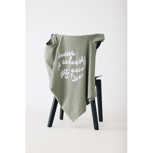 verde chiné Camiseta IQONIQ Teide de algodón reciclado