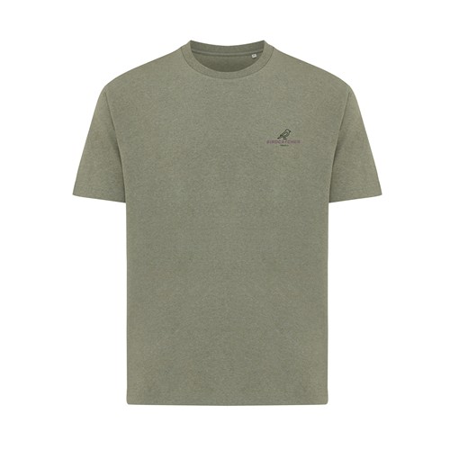 verde chiné IQONIQ Teide Camiseta Boxy Fit Algodón Reciclado