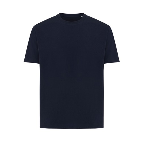 azul marino IQONIQ Teide Camiseta Boxy Fit Algodón Reciclado