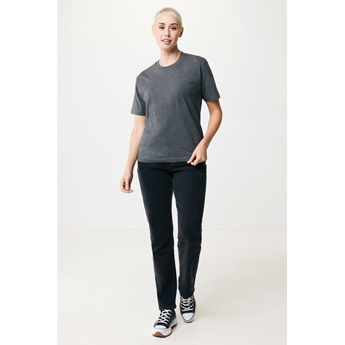 antracita chiné IQONIQ Teide Camiseta Boxy Fit Algodón Reciclado