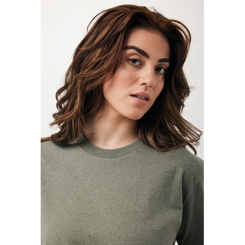 verde chiné IQONIQ Teide Camiseta Boxy Fit Algodón Reciclado