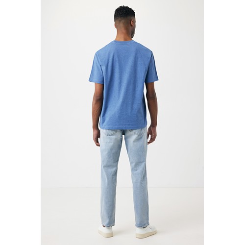 azul chiné IQONIQ Teide Camiseta Boxy Fit Algodón Reciclado