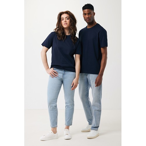 azul marino IQONIQ Teide Camiseta Boxy Fit Algodón Reciclado