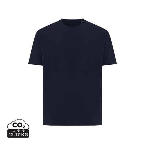 azul marino IQONIQ Teide Camiseta Boxy Fit Algodón Reciclado