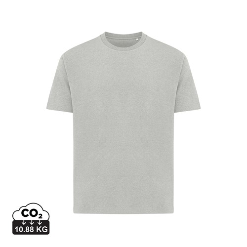 gris chiné IQONIQ Teide Camiseta Boxy Fit Algodón Reciclado