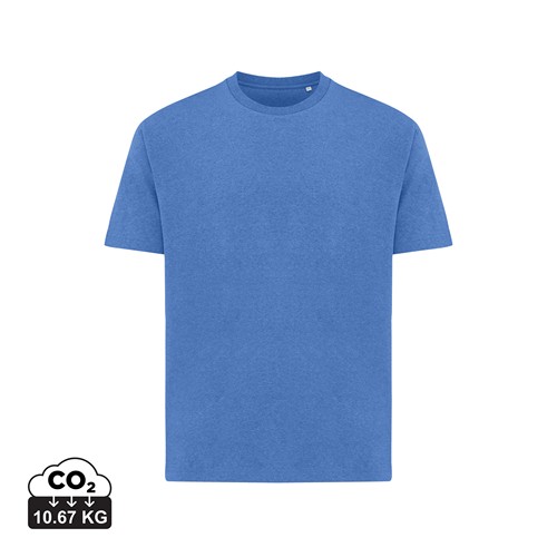 azul chiné IQONIQ Teide Camiseta Boxy Fit Algodón Reciclado