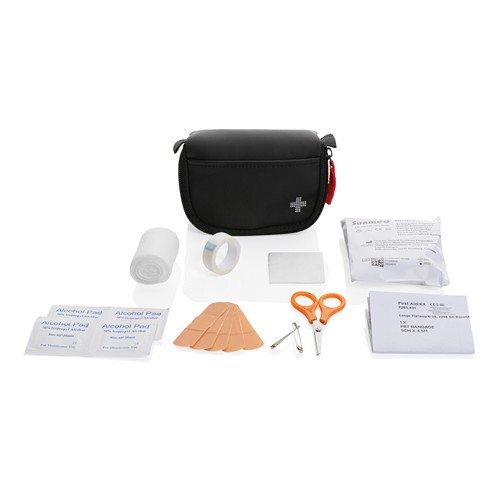 Set premiers secours taille poste en PU nubuck recyclé RCS - 2