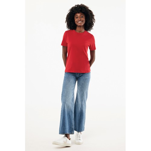 red IQONIQ Brett Camiseta Medium Weight Algodón Reciclado