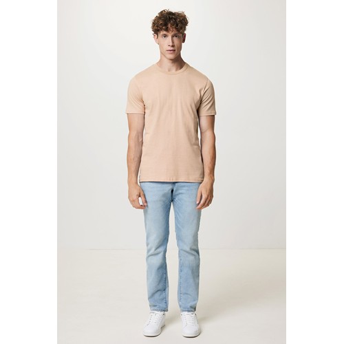 melocotón IQONIQ Brett Camiseta Medium Weight Algodón Reciclado