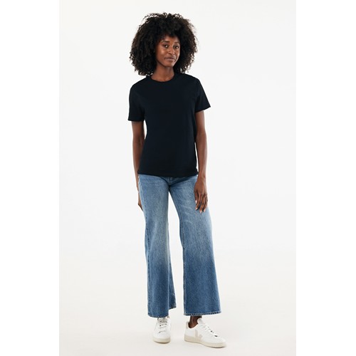 black IQONIQ Brett Camiseta Medium Weight Algodón Reciclado