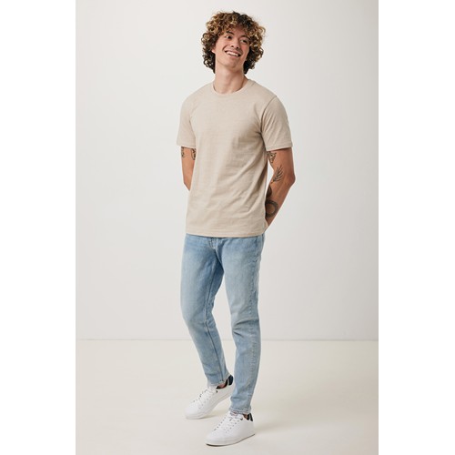 moteado de color marrón claro IQONIQ Brett Camiseta Medium Weight Algodón Reciclado