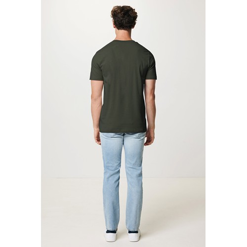 kaki IQONIQ Brett Camiseta Medium Weight Algodón Reciclado