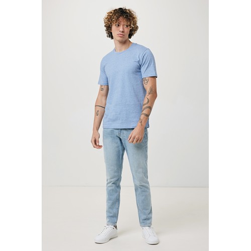 bleu clair chiné IQONIQ Brett Camiseta Medium Weight Algodón Reciclado