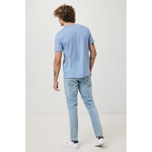 bleu clair chiné IQONIQ Brett Camiseta Medium Weight Algodón Reciclado