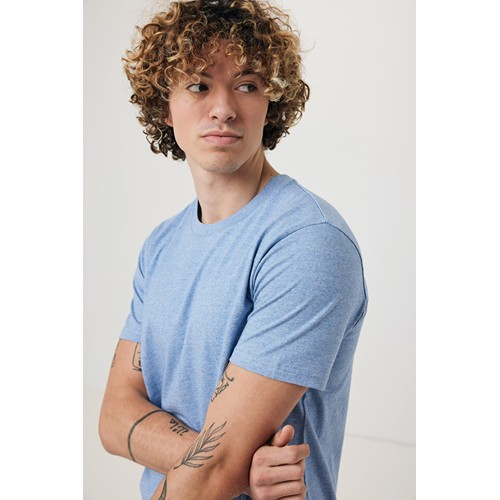 bleu clair chiné IQONIQ Brett Camiseta Medium Weight Algodón Reciclado