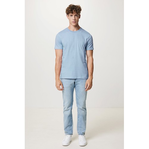 azul celeste IQONIQ Brett Camiseta Medium Weight Algodón Reciclado