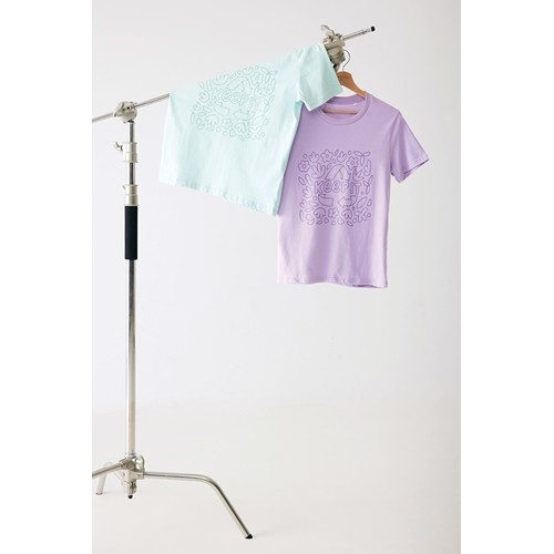 lavanda IQONIQ Brett Camiseta Medium Weight Algodón Reciclado