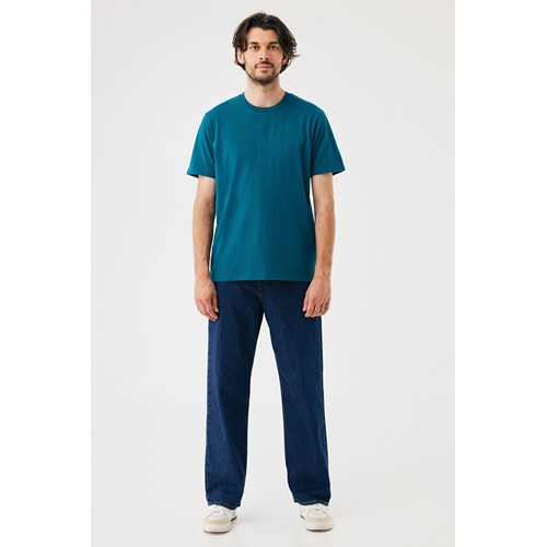 azul azulado profundo IQONIQ Brett Camiseta Medium Weight Algodón Reciclado
