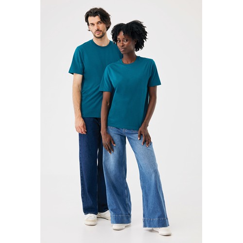azul azulado profundo IQONIQ Brett Camiseta Medium Weight Algodón Reciclado