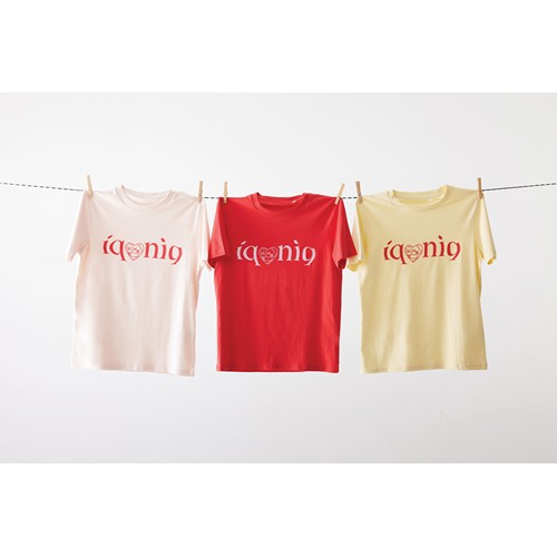rojo claro IQONIQ Brett Camiseta Medium Weight Algodón Reciclado