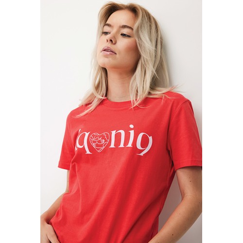 rojo claro IQONIQ Brett Camiseta Medium Weight Algodón Reciclado
