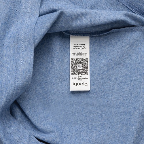 bleu clair chiné IQONIQ Brett Camiseta Medium Weight Algodón Reciclado
