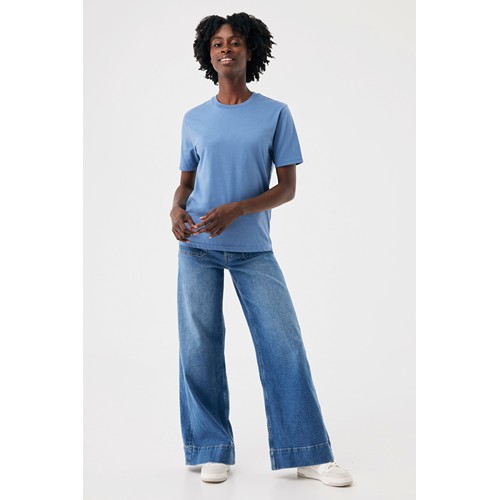 azul pato IQONIQ Brett Camiseta Medium Weight Algodón Reciclado