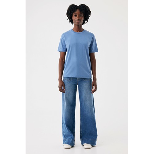 azul pato IQONIQ Brett Camiseta Medium Weight Algodón Reciclado