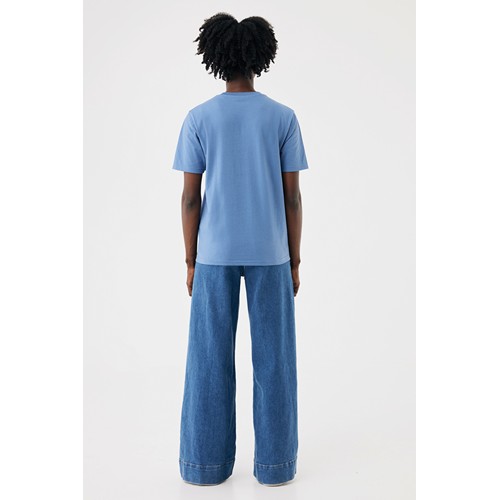 azul pato IQONIQ Brett Camiseta Medium Weight Algodón Reciclado