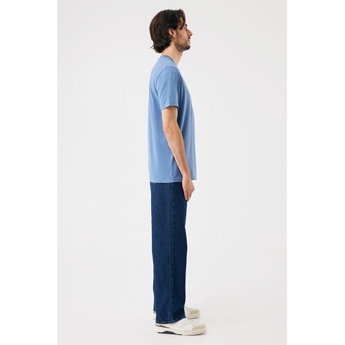 azul pato IQONIQ Brett Camiseta Medium Weight Algodón Reciclado