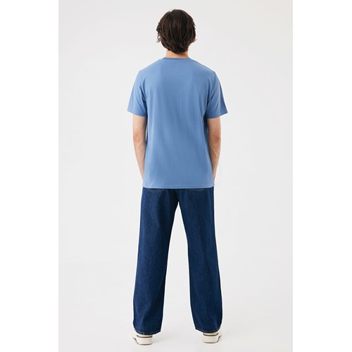 azul pato IQONIQ Brett Camiseta Medium Weight Algodón Reciclado