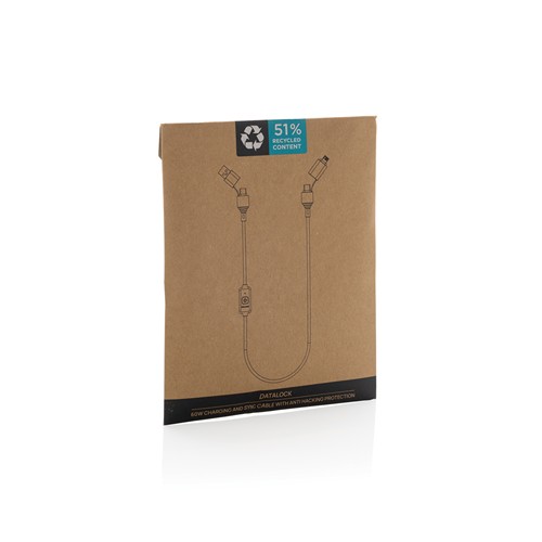 Cable protección piratería reciclado 60W Datalock RCS