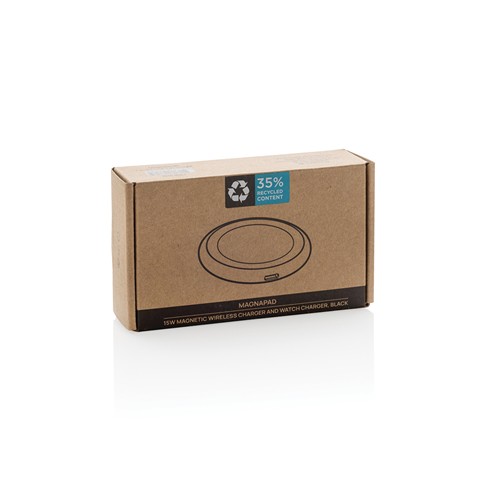 black Cargador magnético Magnapad 15W rplastic RCS 3 en 1