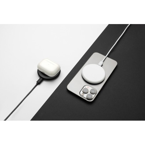 white Cargador magnético Magnapad 15W rplastic RCS 3 en 1