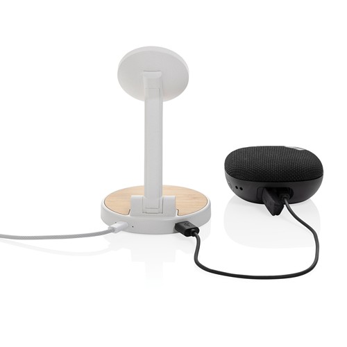 white Cargador magnético 15W Ontario RCS rplastic 2 en 1