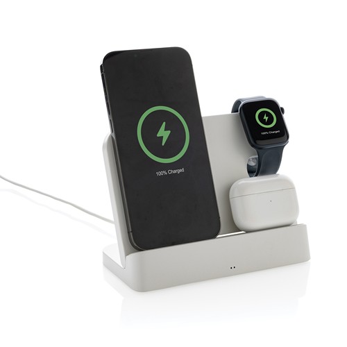 Double chargeur 15W en plastique RCS avec emplacement iWatch - 3