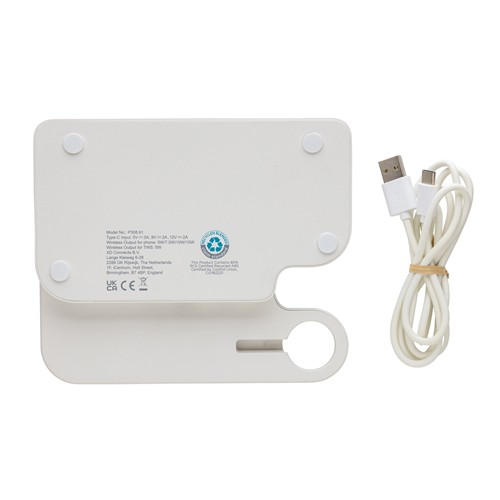 Double chargeur 15W en plastique RCS avec emplacement iWatch - 5