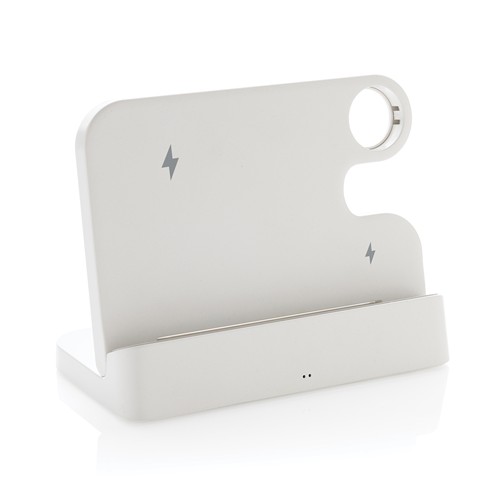 Double chargeur 15W en plastique RCS avec emplacement iWatch - 2