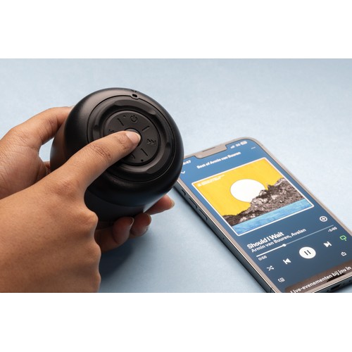 gray Altavoz BeatBuddy de plástico reciclado de 3W